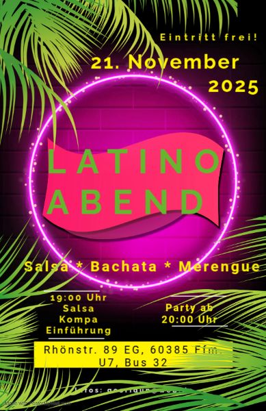 LatinoAbend mit Salsa Bachata Merengue